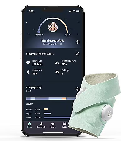Owlet Dream Sock Monitor - Mint | Dillard's