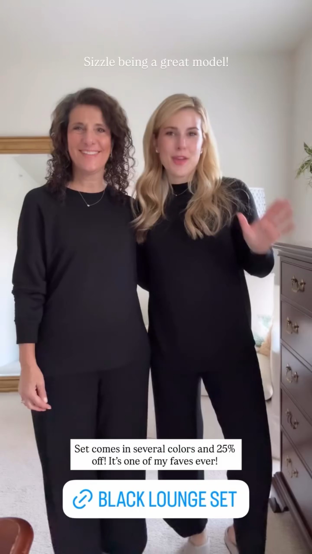 Sizzle being a great model!  @lakepajamas  Set comes in several colors and 25% off! It’s one of my faves ever!