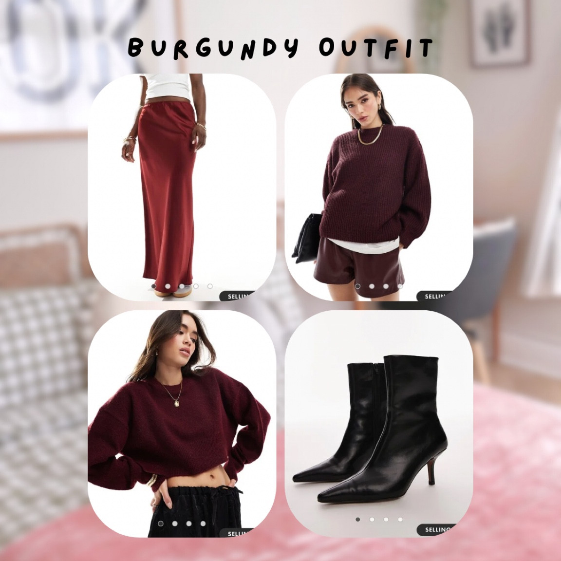 The perfect burgundy outfit for autumnn