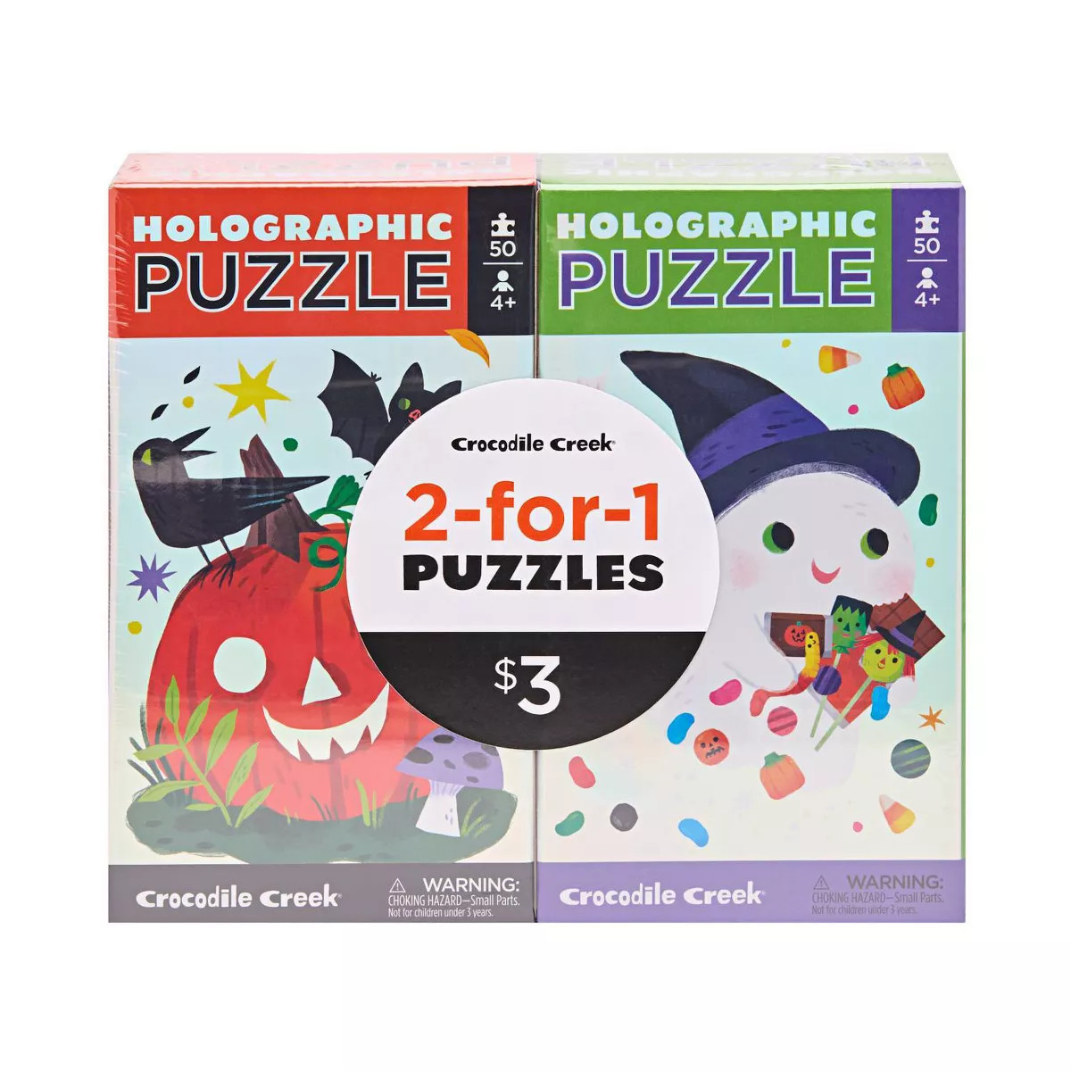 Crocodile Creek Holographic 2 for 1 Puzzle Ghost Friends | Target