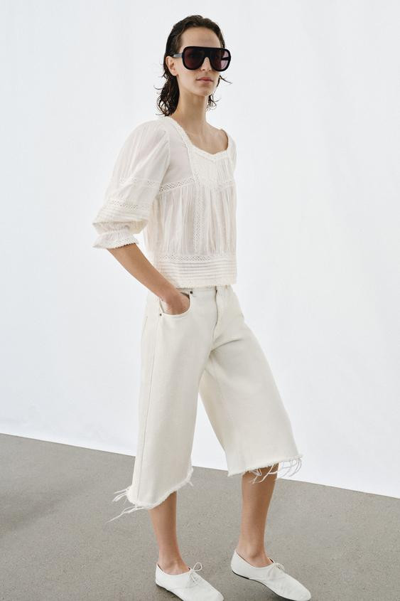 ZW COLLECTION ROMANTIC BLOUSE | Zara US