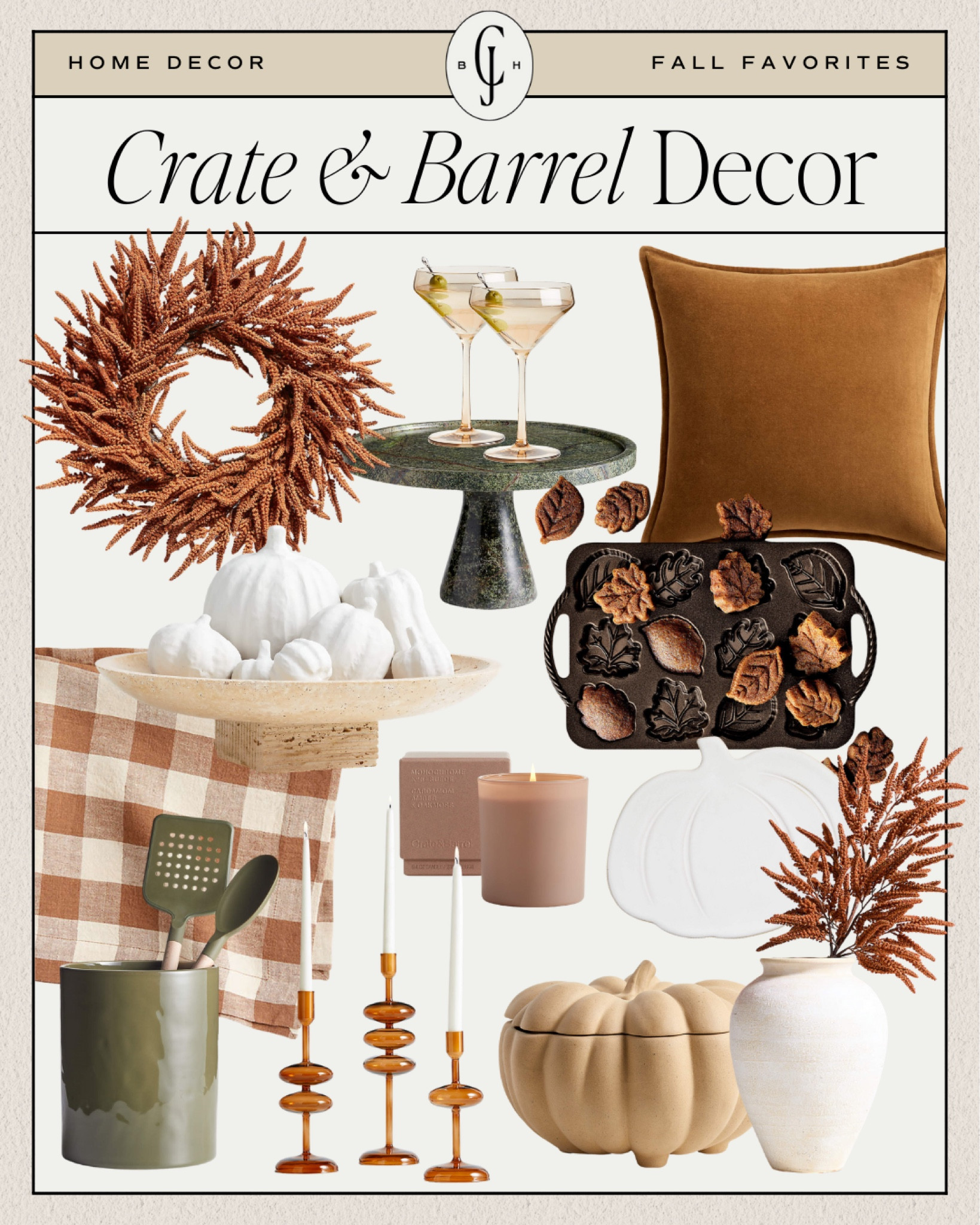 Add some rustic elegance to your home with these pieces from Crate & Barrel. #falldecor #homedecor

#LTKSeasonal #LTKHome