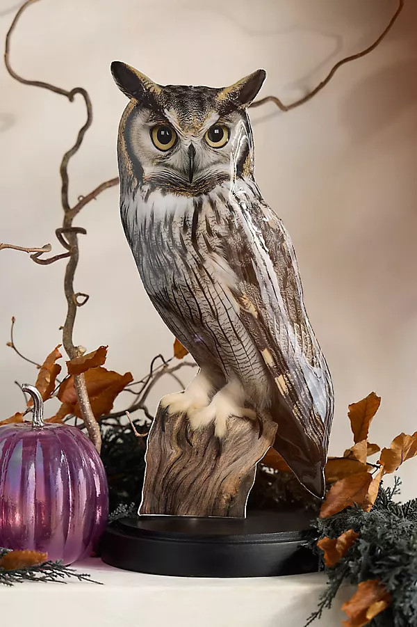 Puffed Enamel Owl Decorative Object | Anthropologie (US)
