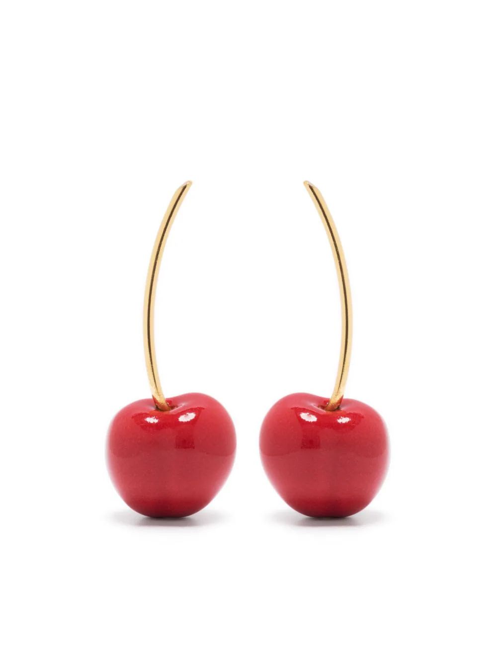 The DetailsAndres GallardoCherry drop earringsImportedHighlightspoppy red/gold-tone ceramic/18kt ... | Farfetch Global