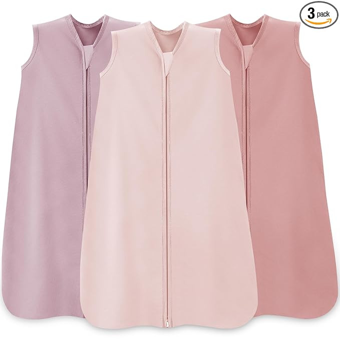 Baby Sleep Sack 0-6 Months,100% Cotton TOG 0.5 Wearable Blanket for Newborn and Infant, 3 Pack 2-... | Amazon (US)