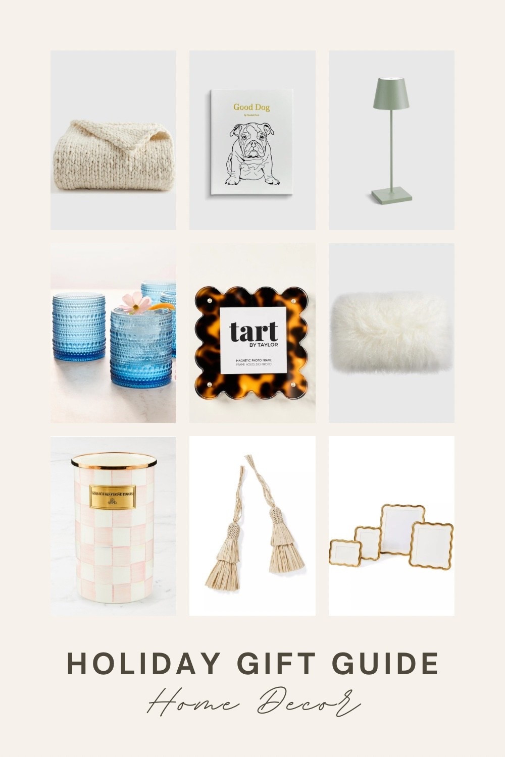 If you’re still looking for gift ideas, check out these amazing home decor picks 🎁

featuring a chunky knit throw blanket, coffee table book, rechargeable & dimmable table lamp, trendy juice glasses, a tortoise picture frame, accent pillow, Mackenzie Child’s kitchen organization, raffia decorative tassel, & gold scalloped picture frames 

#LTKHome #LTKHoliday #LTKGiftGuide