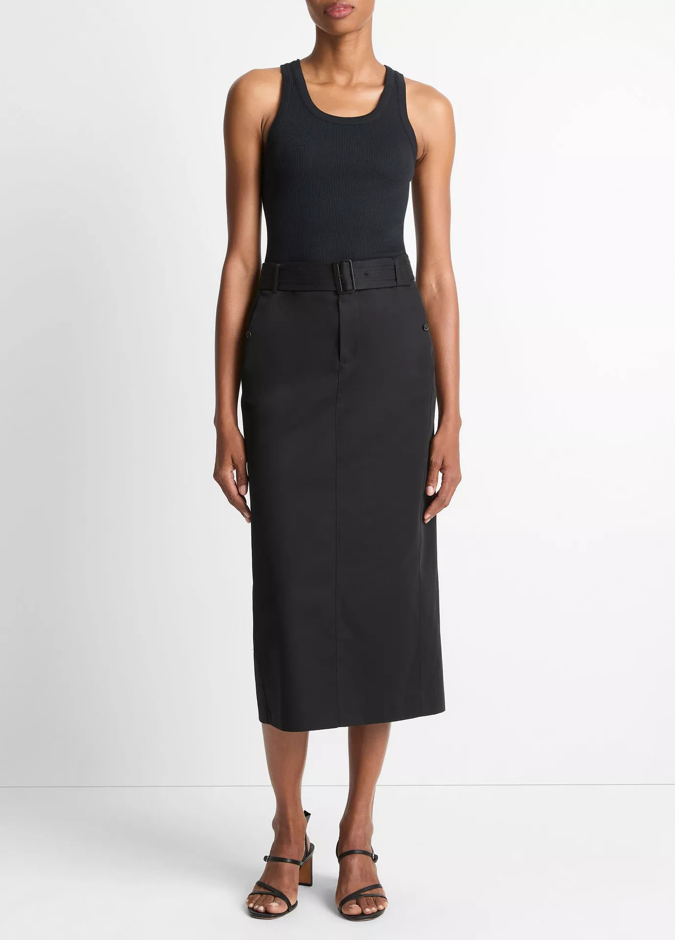 Cotton Trench Pencil Skirt | Vince LLC