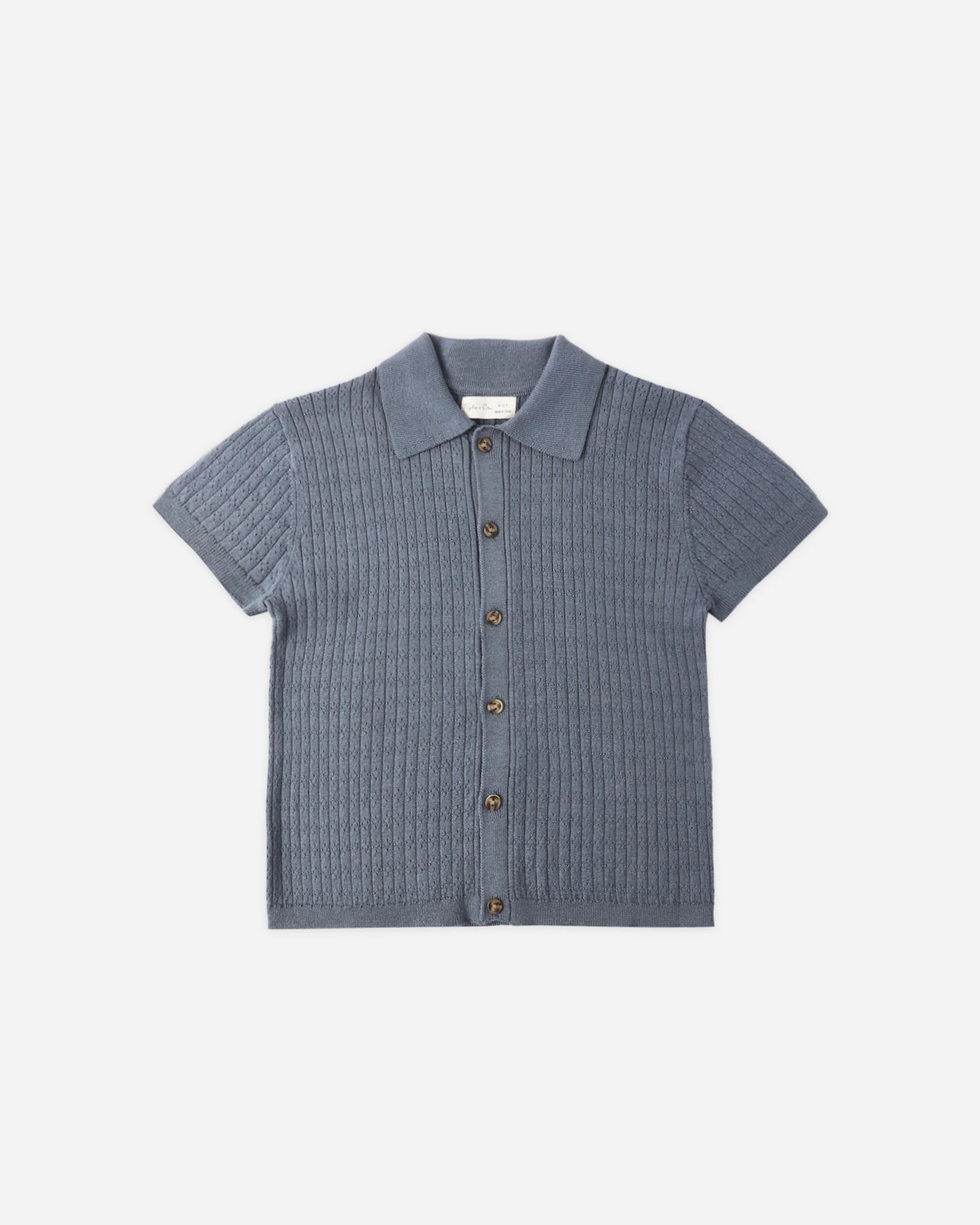 Aiden Polo Marine | Rylee + Cru
