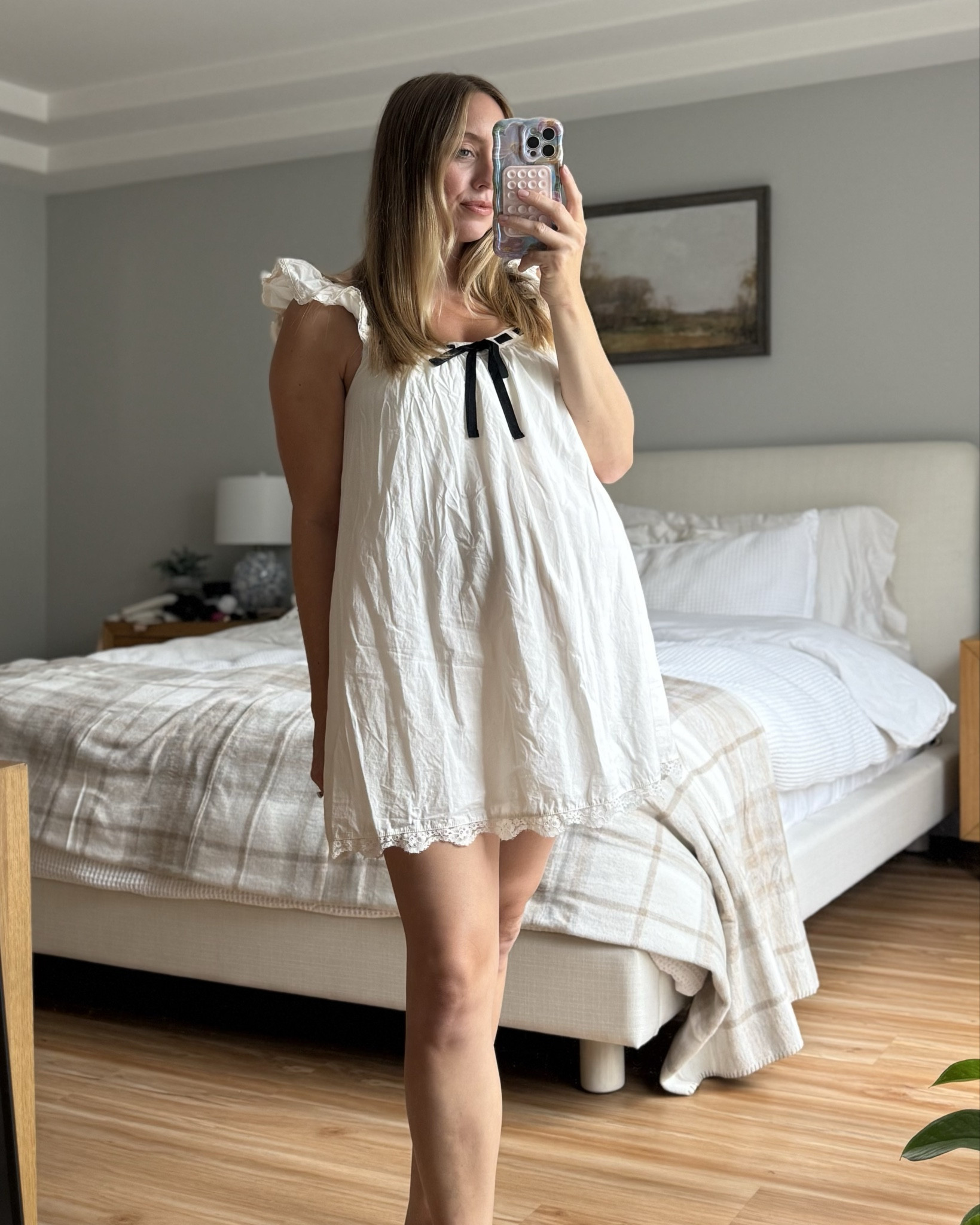 Officially loving nightgowns after putting this one. Grabbed this at the aerie outlet but it’s on major sale right now. So girly & cute! Wearing a small & fits the bump  

#LTKFindsUnder50 #LTKBump #LTKSaleAlert