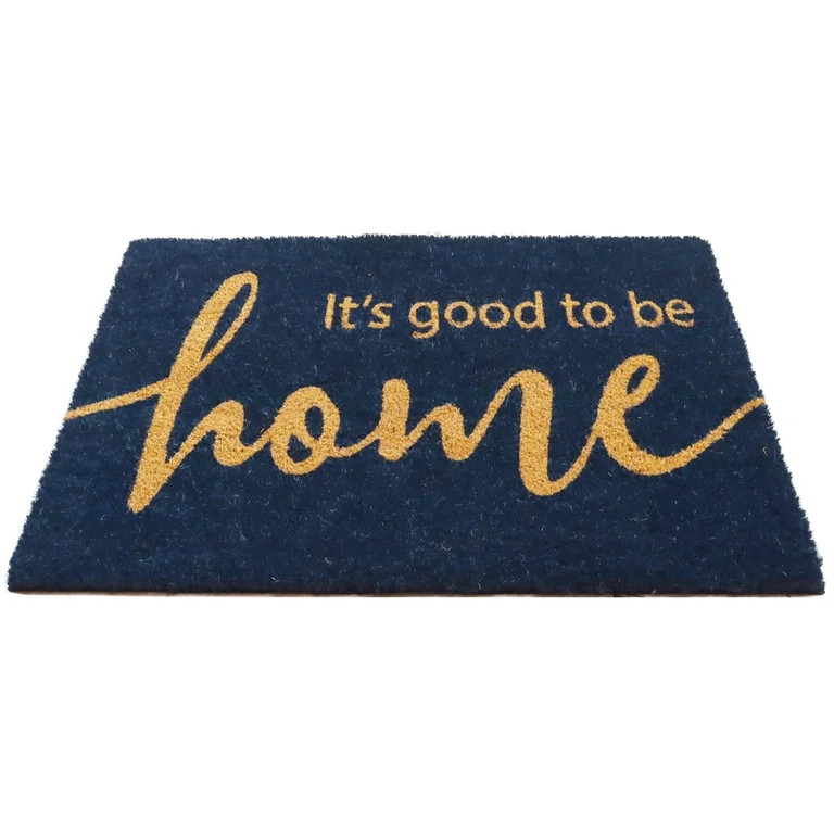 Mainstays Coir Navy Good To Be Home Doormat 18"x30" | Walmart (US)