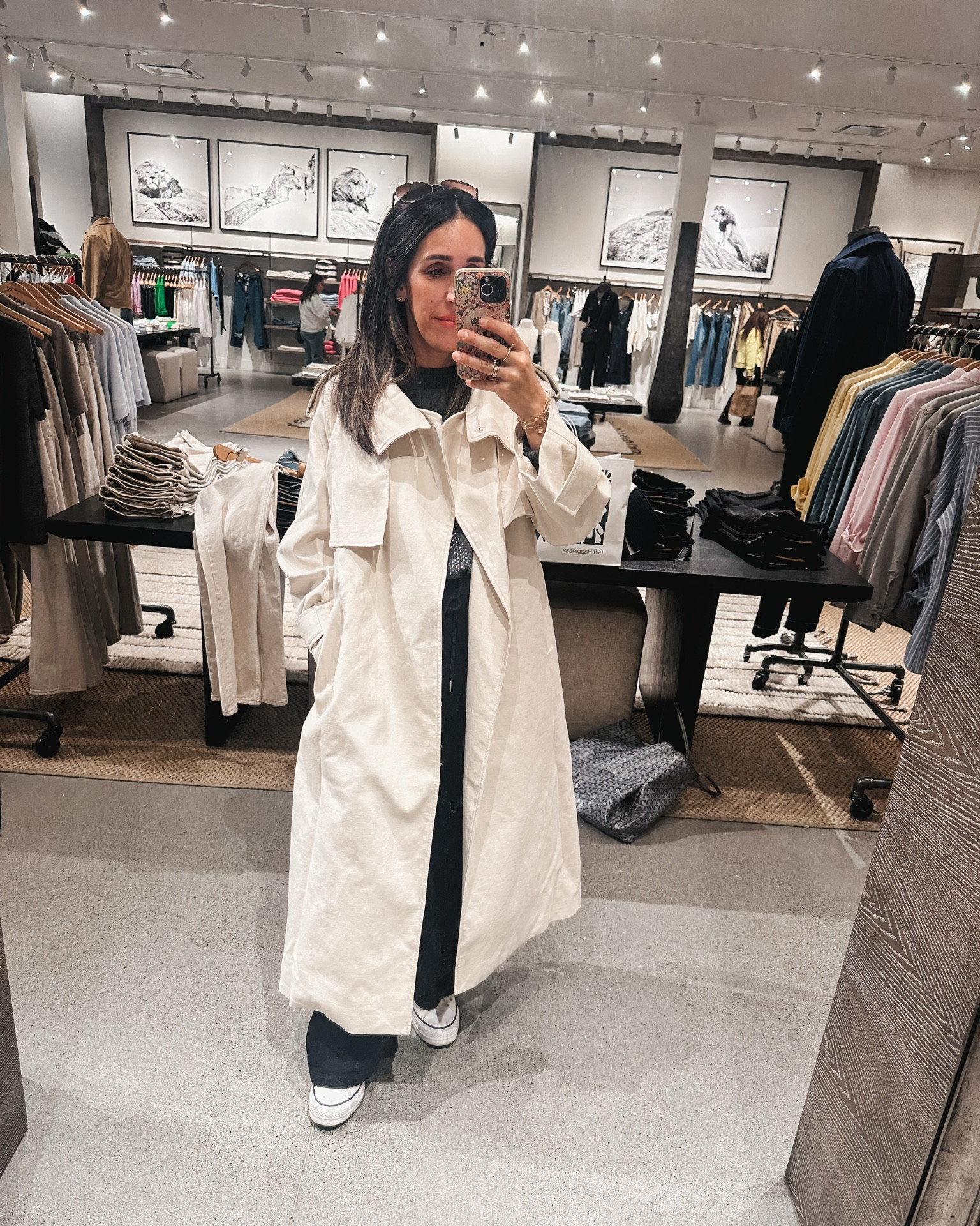 Very thick and lovely trench coat. It’s an off white/cream color. Not waterproof so I would not recommend for the rain. True to size! ❤️

#LTKStyleTip #LTKOver40 #LTKSaleAlert