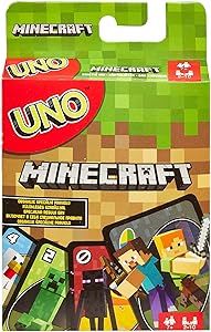 UNO Minecraft Card Game Videogame-Themed Collectors Deck 112 Cards With Character Images, Gift Fo... | Amazon (US)
