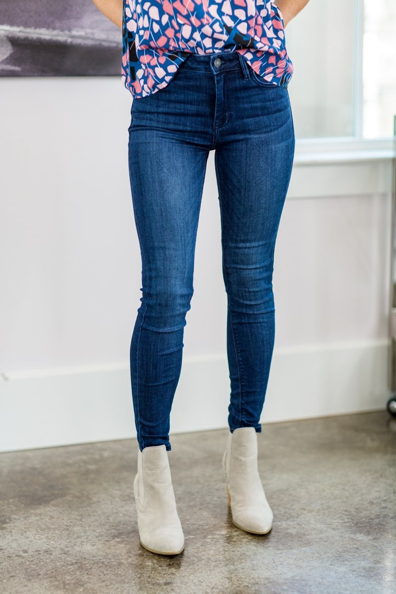 Olivia Higher Mid Rise Classic Skinny Jeans | Avara