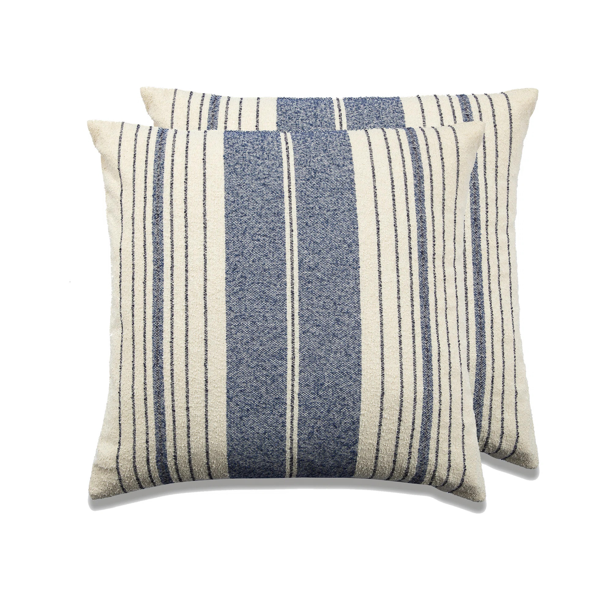 Peterborough Home French Stripe Cotton Blend Throw Square Pillow Cover & Reviews | Wayfair | Wayfair North America