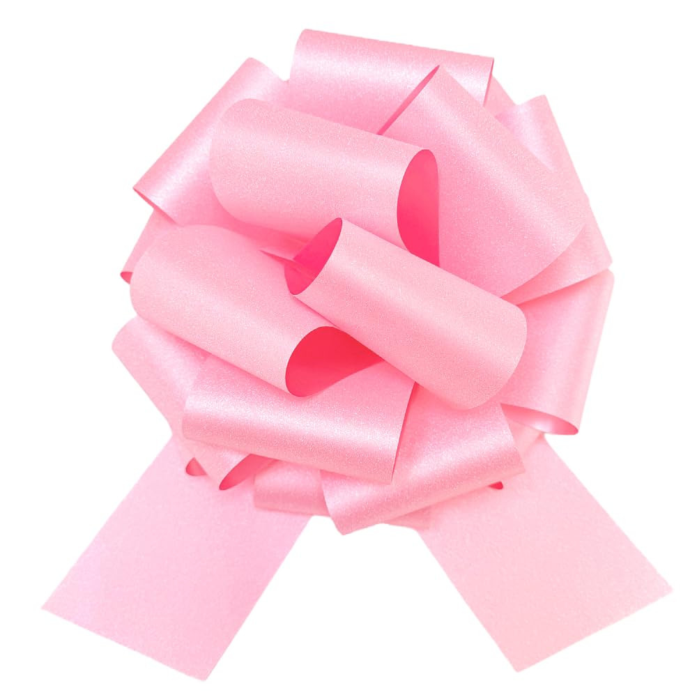 12" Large Pink Bow,1pcs Glitter Big Gift Bow Big Bow for Bike Bow for Present Bow for Large appli... | Amazon (US)