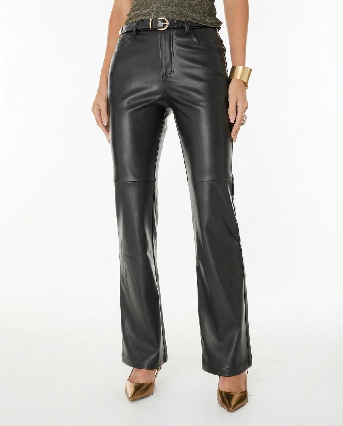 The Noli Shop Womens Jackie Leather Pant - Black | Macy's