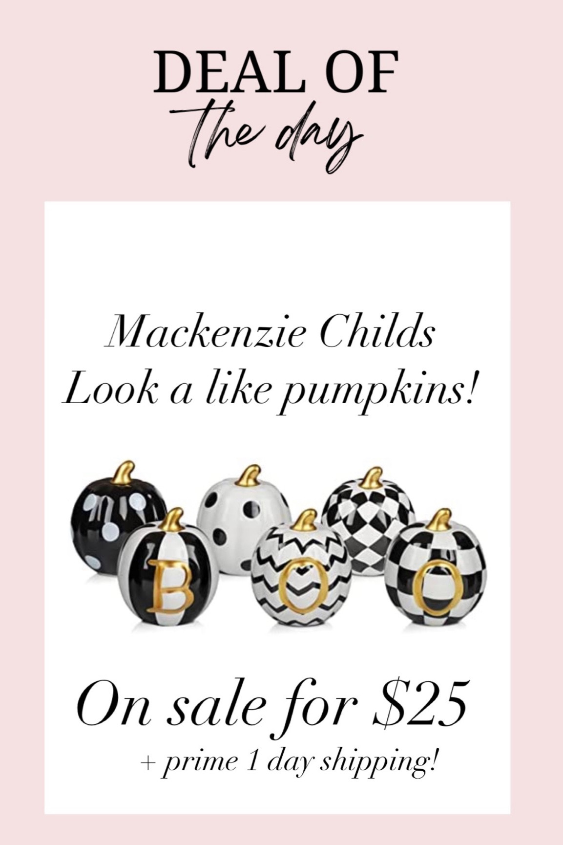 Pumpkins 
Mackenzie Childs look a like
Dupe 
Decor 
Home decor 
Black and white 
Halloween 
Amazon 

#LTKsalealert #LTKunder50 #LTKhome