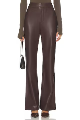 Lovers and Friends Jordan Faux Leather Pant in Dark Brown from Revolve.com | Revolve Clothing (Global)