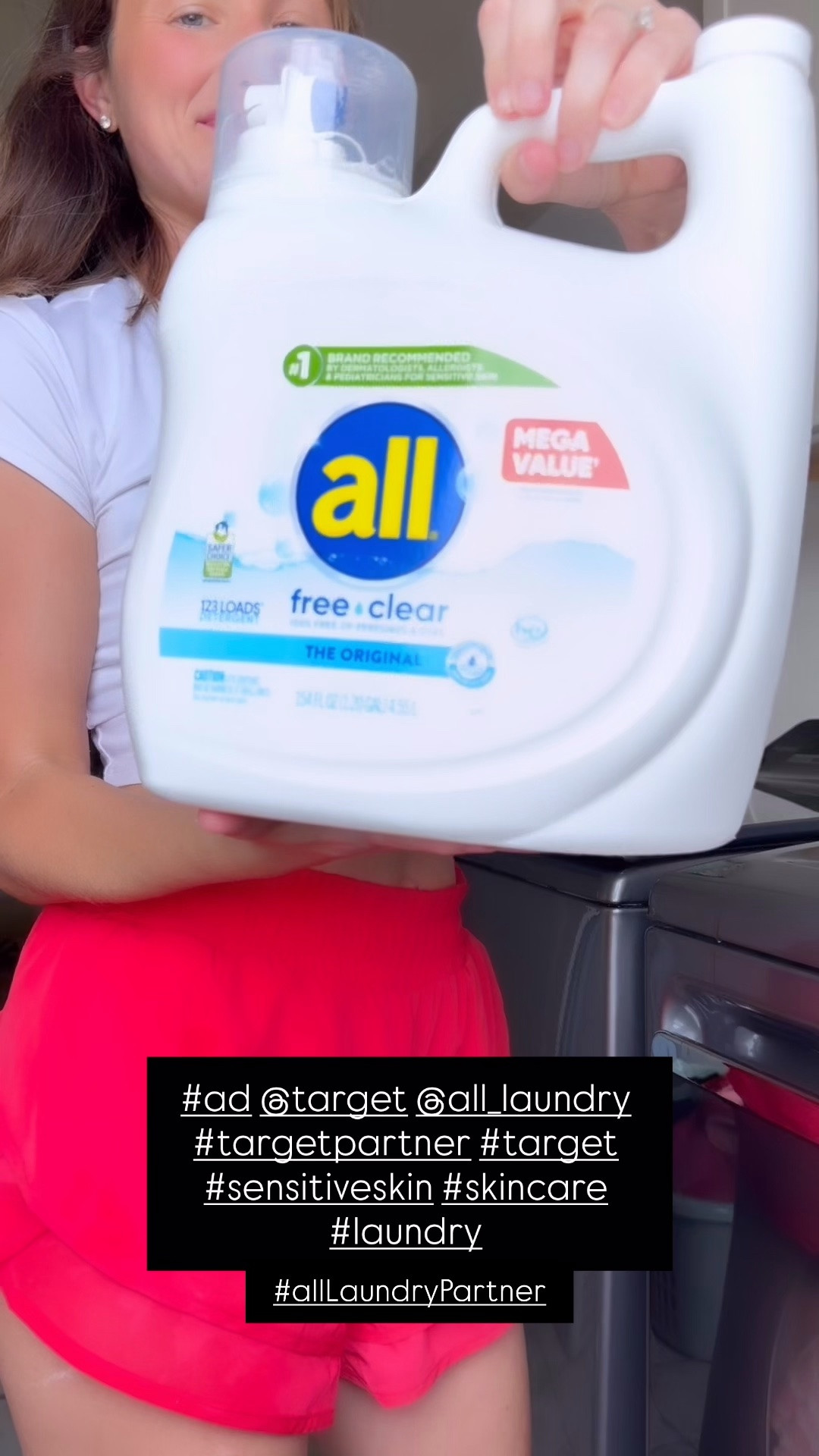 #ad Anyone else feel like their toddlers treat getting dirty like it’s a full-time job? Because my kids LOVEEE getting dirty!! And since I’m basically doing laundry on repeat… this is what I always reach for! We’ve been using @All_laundry free clear for months and I genuinely love it because it gets their messy little clothes clean while still being gentle on sensitive skin. It’s free of dyes and perfumes, which I prefer for my little ones. Because between dirt, snacks, and toddler chaos, laundry is happening whether you like it or not. @target #TargetPartner #sensitiveskin #skincare #laundry#allLaundryPartner