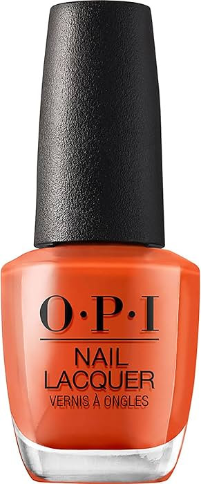 OPI Nail Lacquer Nail Polish | Opaque Bright Orange Crème Chip Resistant Nail Polish | Vegan, Fa... | Amazon (US)