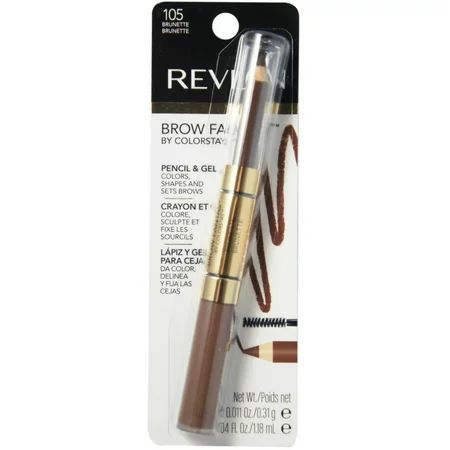 Revlon Brow Fantasy Pencil & Gel, Brunette [105] 0.051 oz - (Pack of 2) | Walmart (US)