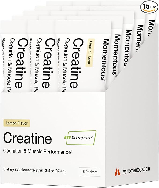 Momentous Creatine Lemon Monohydrate Powder - Creapure Creatine Powder - Supports Strength, Lean ... | Amazon (US)