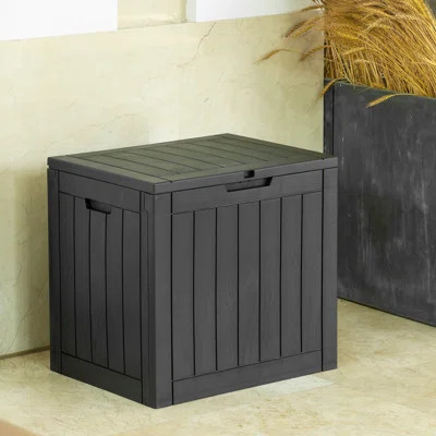 31 Gallon Durable Resin Outdoor Or Indoor Storage And Organization Deck Box Ideal For Garden Patio Furniture And Supplies | Wayfair North America
