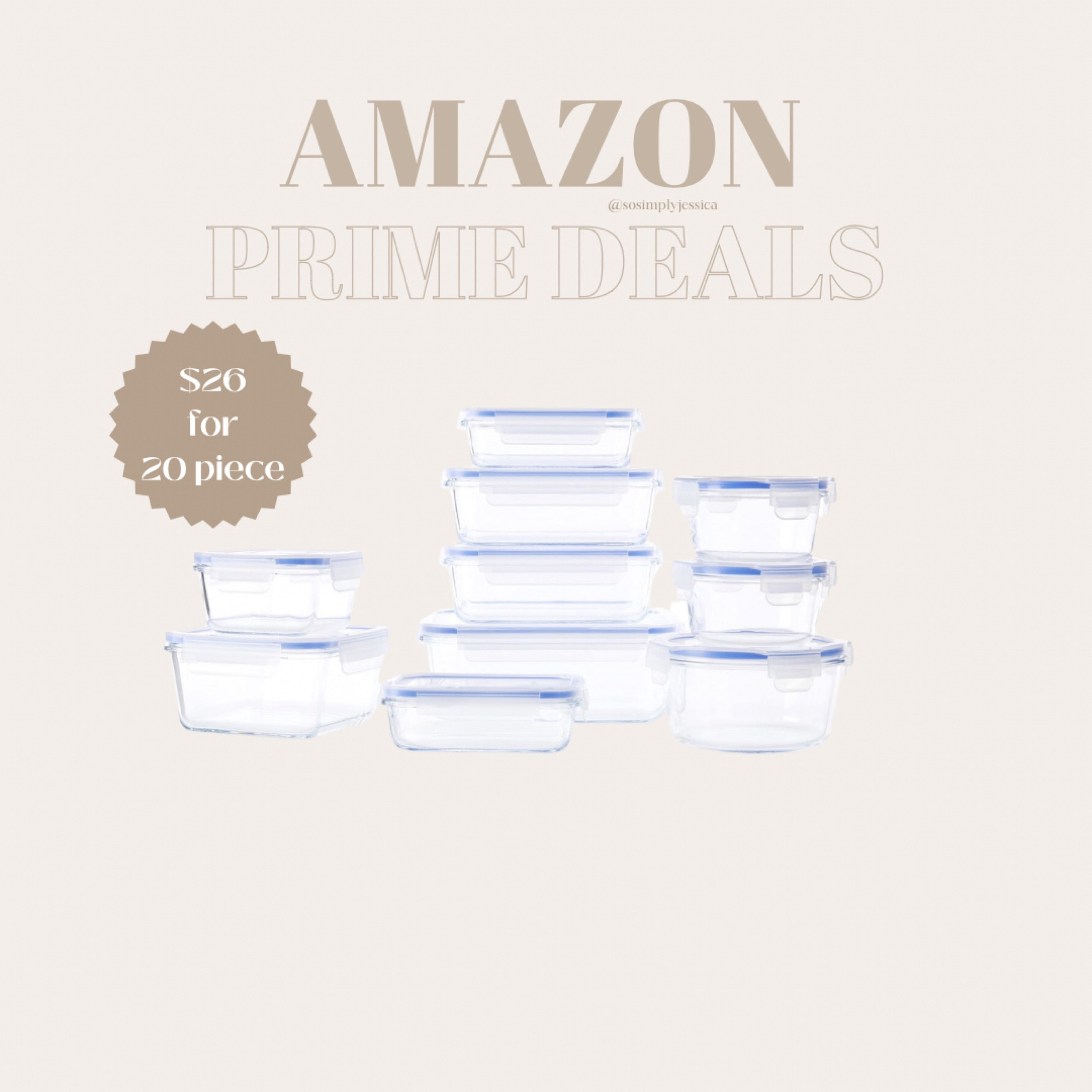Amazon prime
Prime Day
Kitchen essentials
Glass Tupperware 
Glad containers

#LTKhome #LTKFind #LTKxPrimeDay