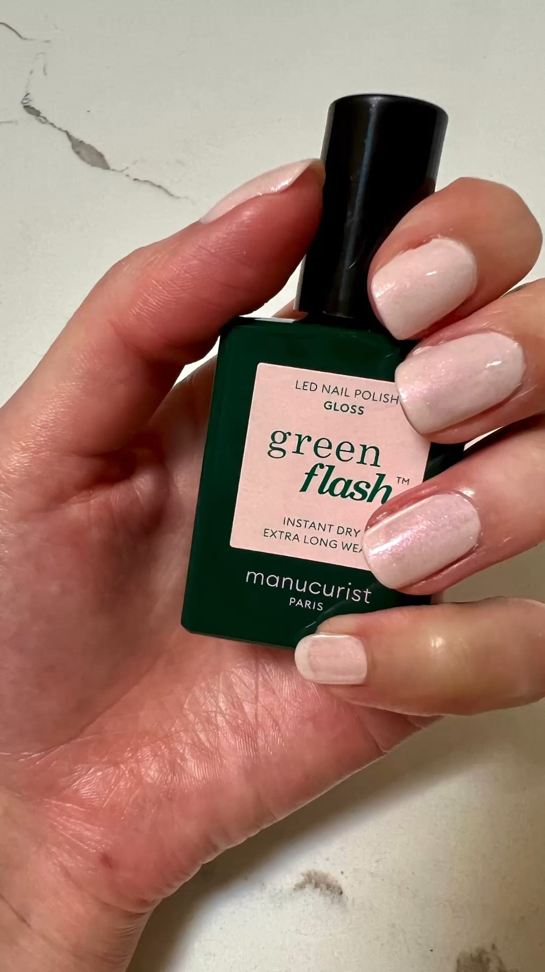 Manicurist Green Flash - color is Gloss

The perfect pinky shade with subtle shimmer 💖✨Semi-gel nails at home, lasts a week and removes in minutes!

#Manicurist #GreenFlash #PinkNails #AtHomeManicure #GelNails 

#LTKParties #LTKWedding #LTKBeauty