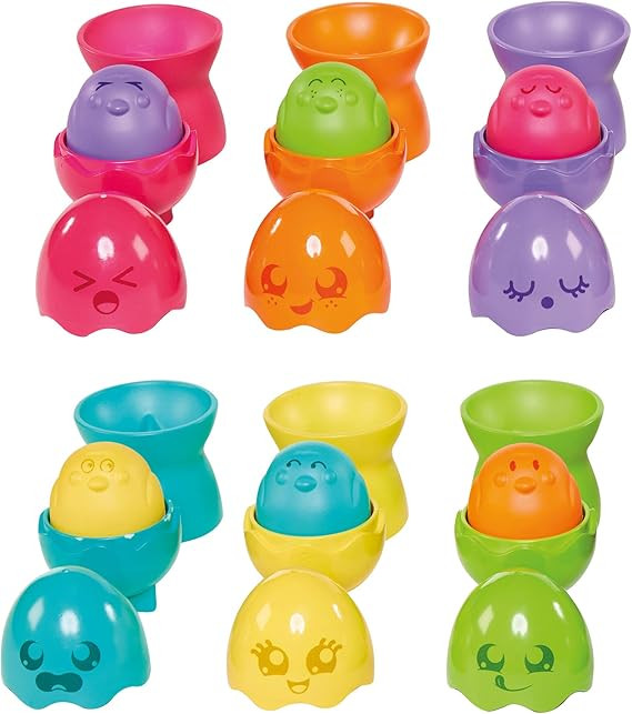 TOMY Toomies Hide & Squeak Eggstension Egg Stackers | Amazon (US)