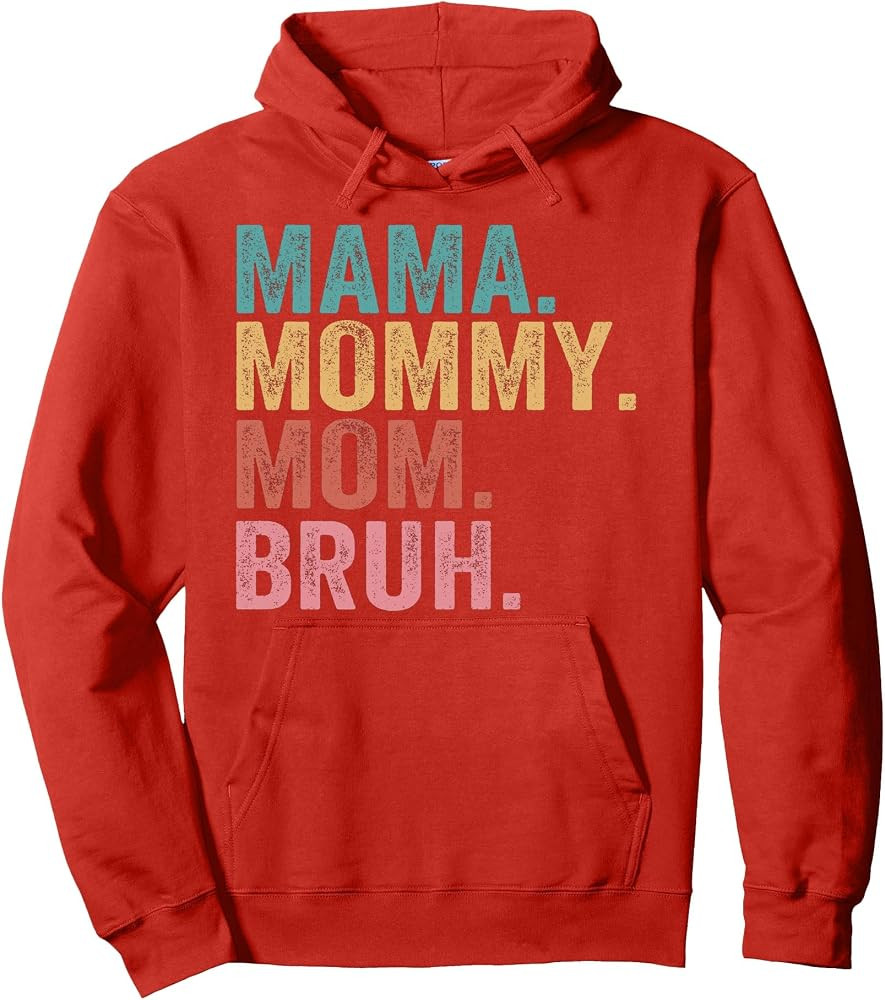 Mama Mommy Mom Bruh Mothers Day Vintage Funny Mother Pullover Hoodie | Amazon (US)