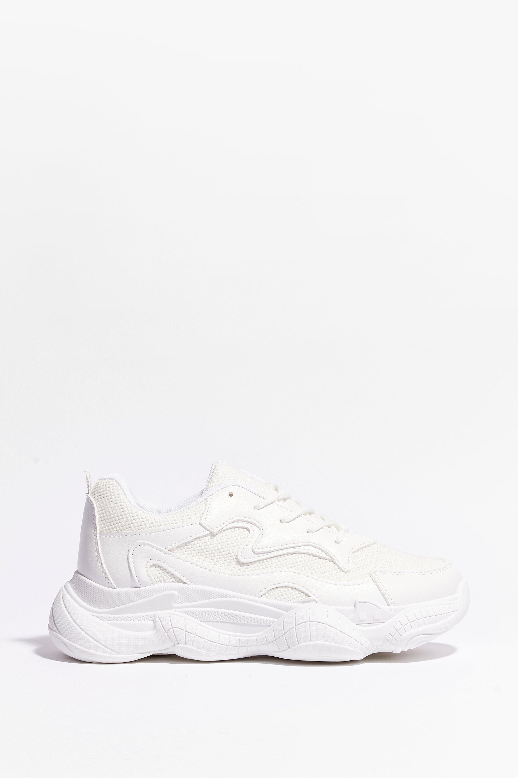 Keep Me Running Faux Leather Chunky Sneakers | NastyGal (US & CA)