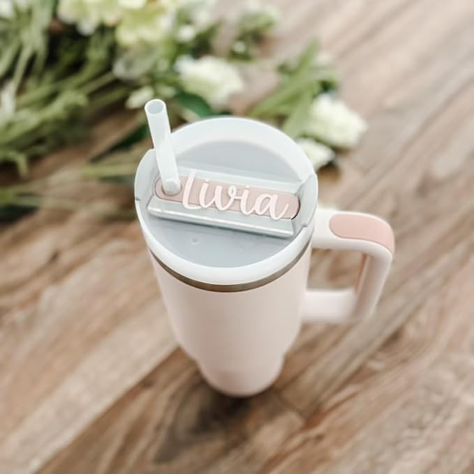 Imaginate Personalized Tumbler Name Plate Compatible with Stanley - Customizable Engraved Name Ta... | Amazon (US)