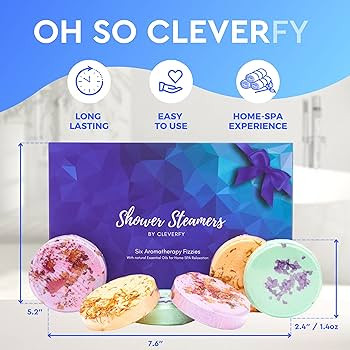 Cleverfy Shower Steamers Aromatherapy - Variety Pack of 6 Shower Bombs with Essential Oils. Self ... | Amazon (US)
