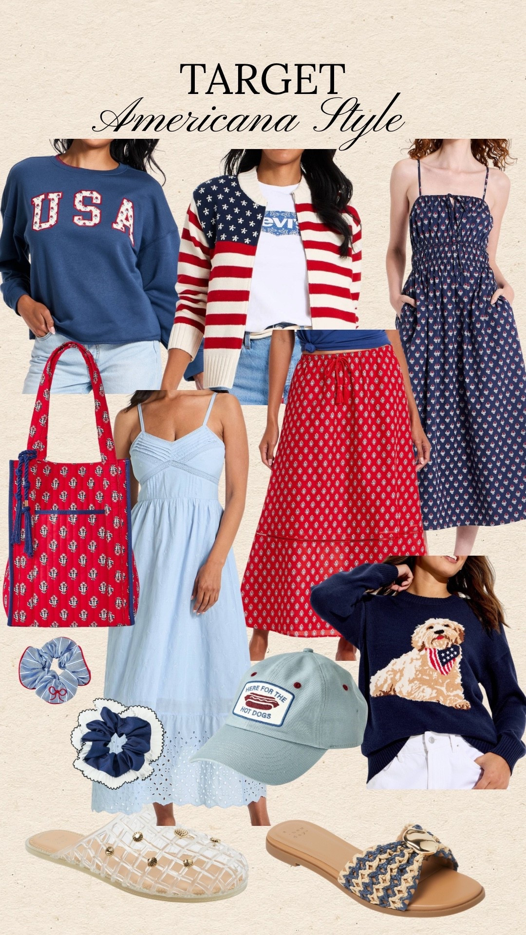 New USA merch at Target! 

Red white and blue, Americana, Fourth of July

#LTKSeasonal #LTKSaleAlert