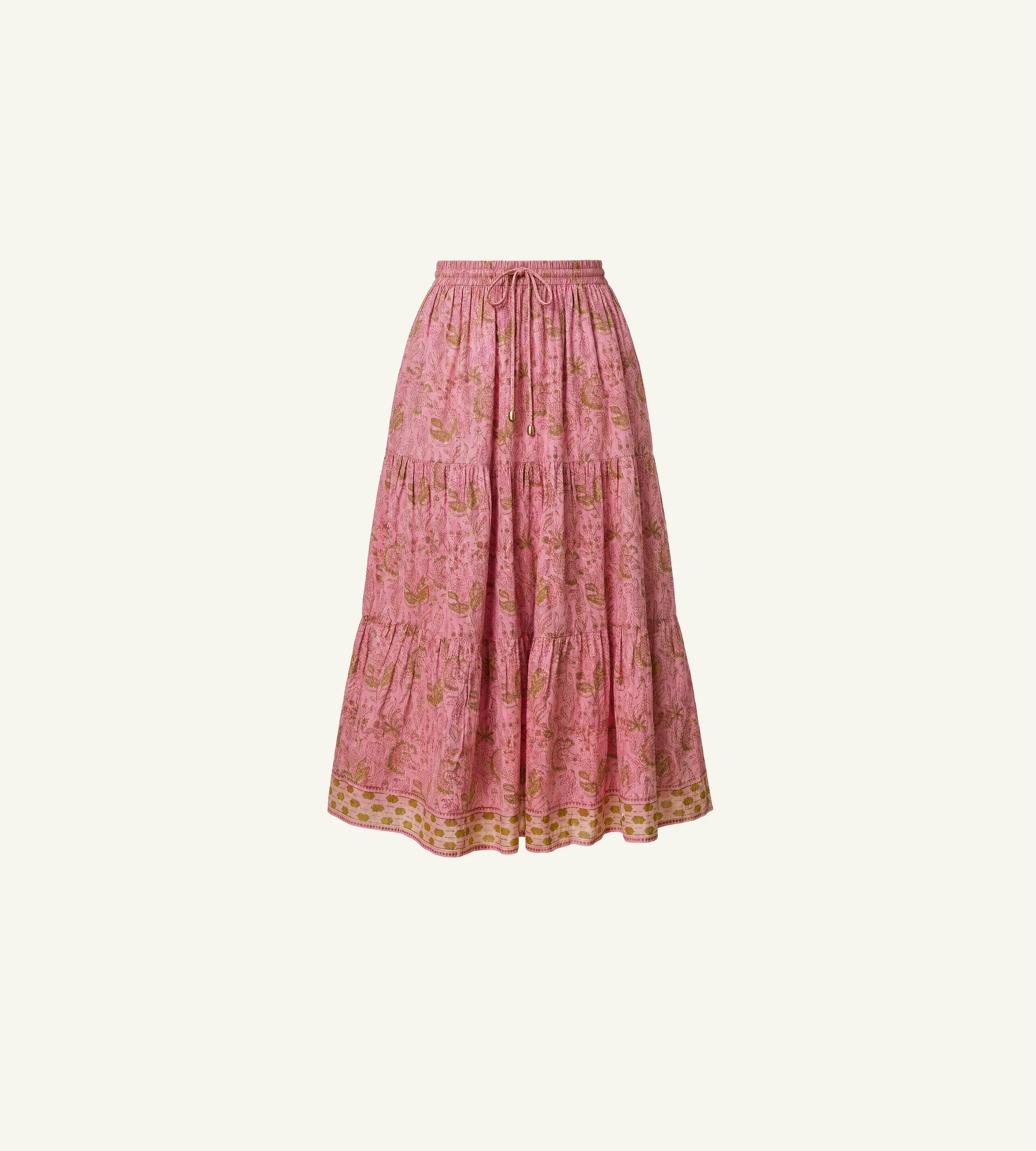 Chelsea Ankle Skirt | Wildflower Prism Pink | Cleobella