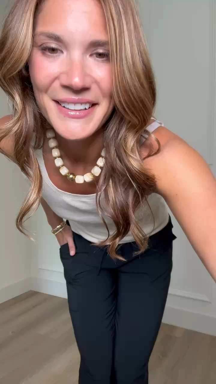 This oatmeal tank and black pull on pants make such an easy, polished outfit for busy days. The relaxed leg keeps the pants comfortable, while the simple neutral colors work for errands, travel, or a casual office.

Wearing L tall

Oatmeal tank, black pull on pants, neutral outfit, casual workwear, travel outfit, relaxed pants, everyday style, summer to fall outfit, tall girl fashion, StangandCo

#LTKootd #LTKTall #LTKWorkwear