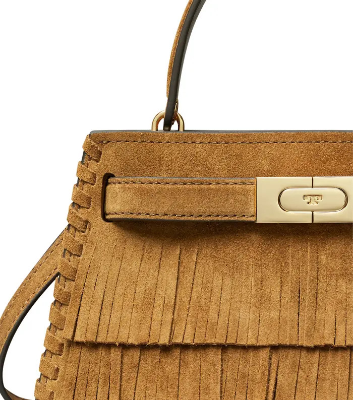 Petite Lee Radziwill Suede Fringe Double Bag | Nordstrom