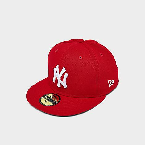 New Era New York Yankees MLB 59FIFTY Fitted Hat in Red Size: 7 1/2 | Finish Line (US)