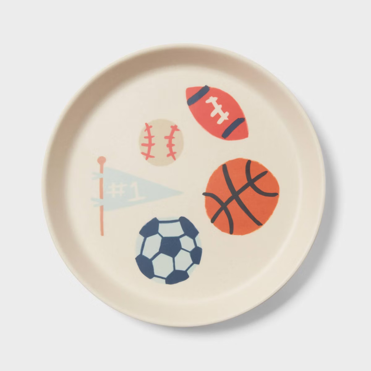 Kids' sports Bamboo Melamine Plate - Pillowfort™ | Target
