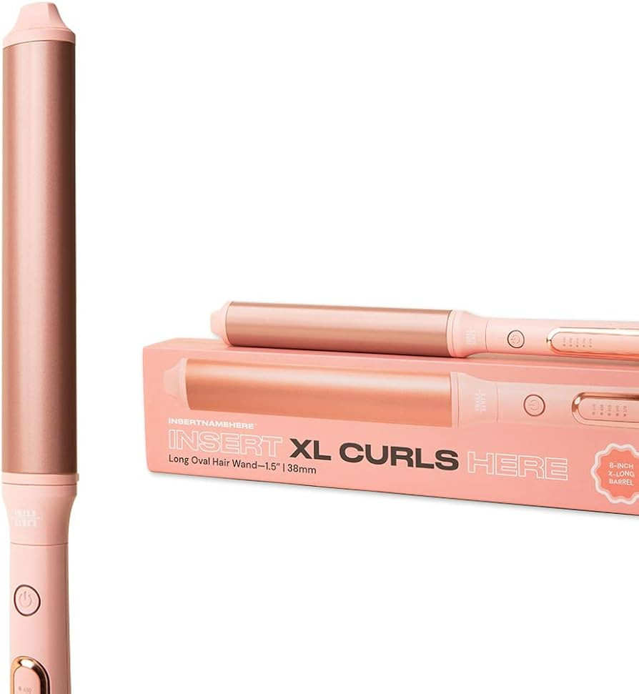 INH Hair Extra Long Curling Iron with Oval Tourmaline Ceramic Wand & Ionic Technology for Longer,... | Amazon (US)