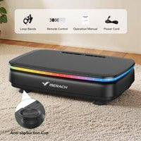 MERACH Vibration Plate Exercise Machine with Light Whole Body Workout Power Vibrate Platform Vibration Plate Lymphatic Drainage | AliExpress (US)