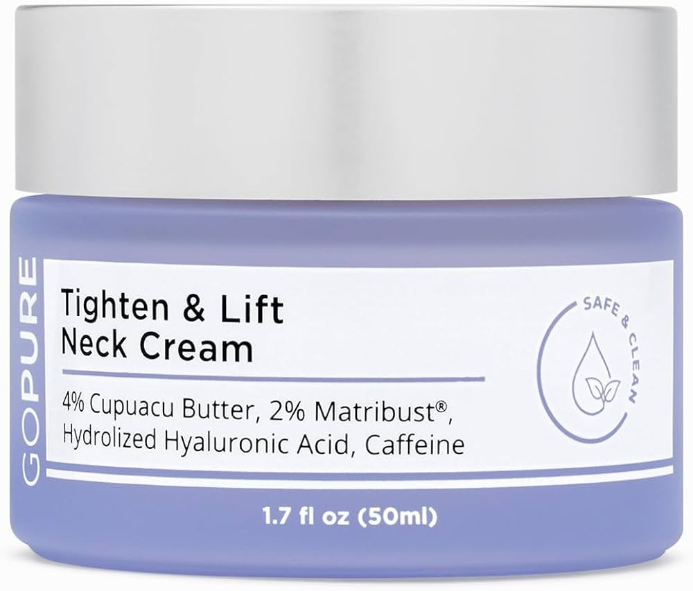 goPure Neck Firming Cream - Anti-Aging Neck Cream for Tightening and Wrinkles for an Even Skin To... | Amazon (US)