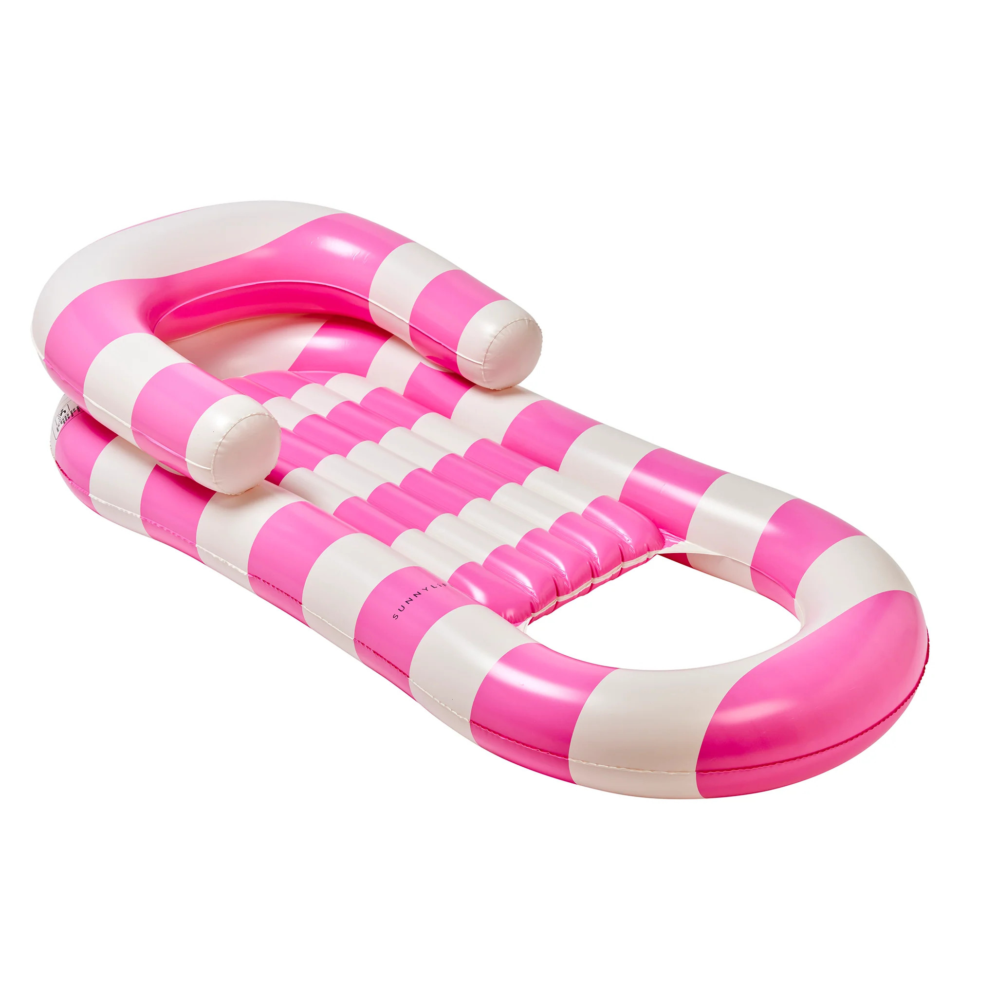 Laze & Lounge Float - Pool Party Magenta Stripe | SUNNYLIFE US
