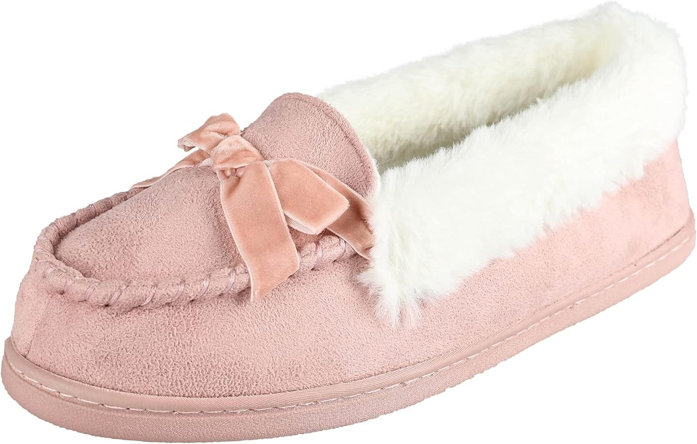 Jessica Simpson Women's Micro Suede Moccasin Indoor Outdoor Slipper Shoe | Amazon (US)