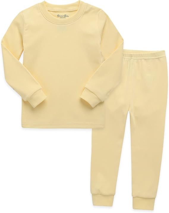 VAENAIT BABY 12M-12Y Kids Boys Girls Toddler Solid Basic Cotton Daily Pajamas Pyjamas Sleepwear S... | Amazon (US)