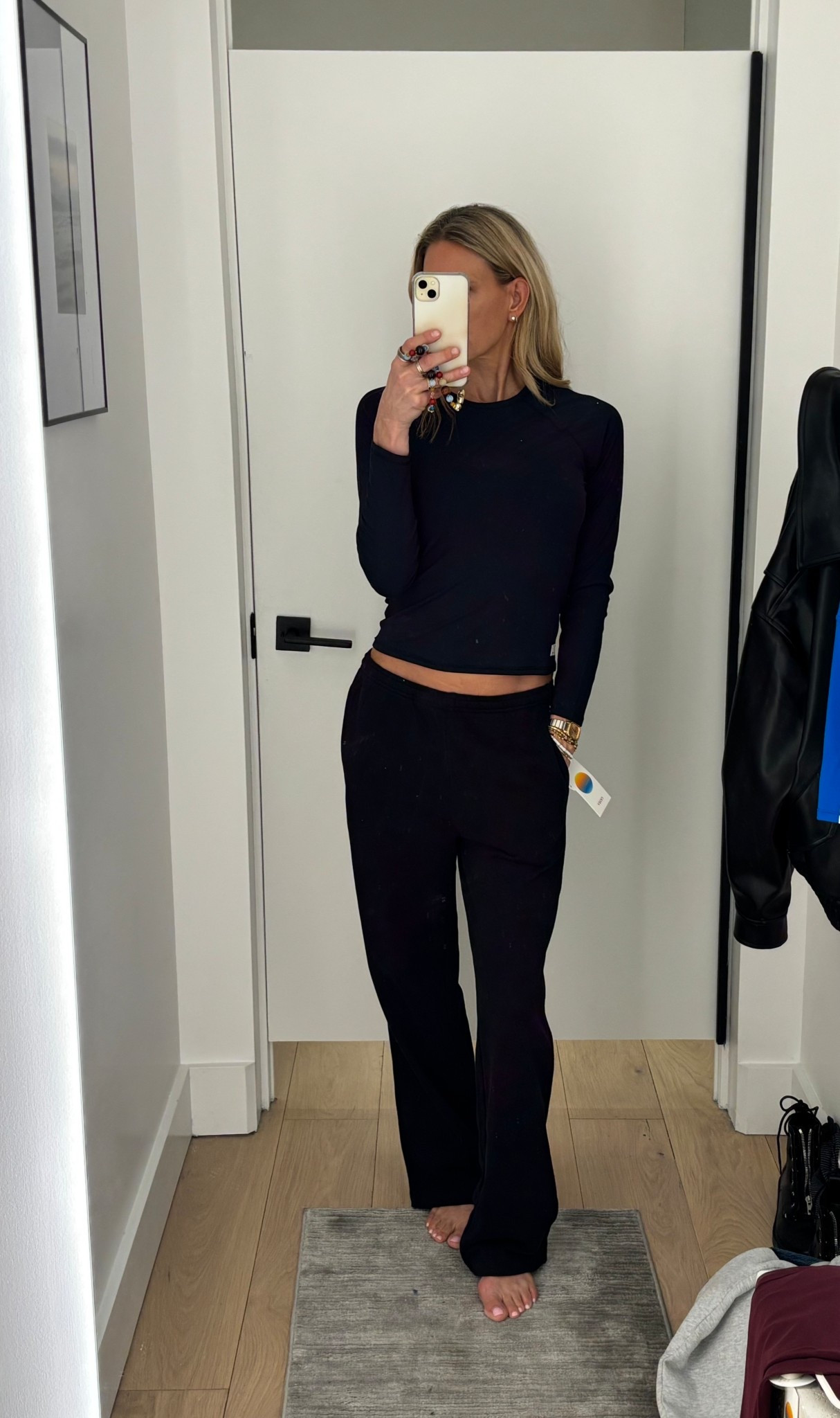 When a tall girl finds sweatpants tha hit the floor…it deserves its own post! I sized up to a small to make them a bit oversized. They come in three colors and are the softest sweatpants I have ever put on my boys! Ribbed top is size small as well.

#LTKOver40 #LTKTall #LTKActive