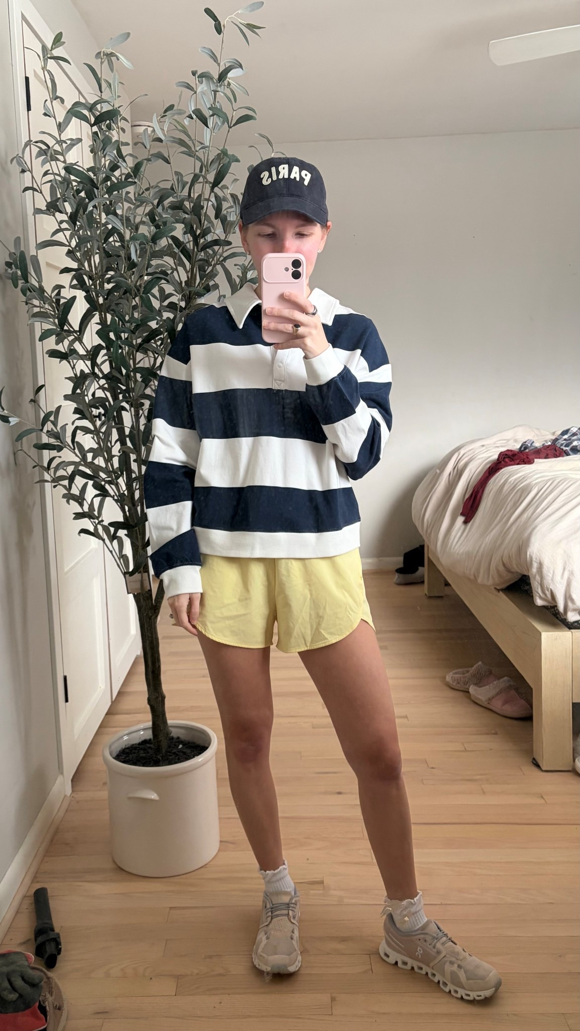 Today’s ootd.  Finally warmer here so busting out the spring looks. My favorite shorts paired with a rugby polo.  Wearing xs in shorts and small in polo  

#LTKPetite #LTKmomlife #LTKActive