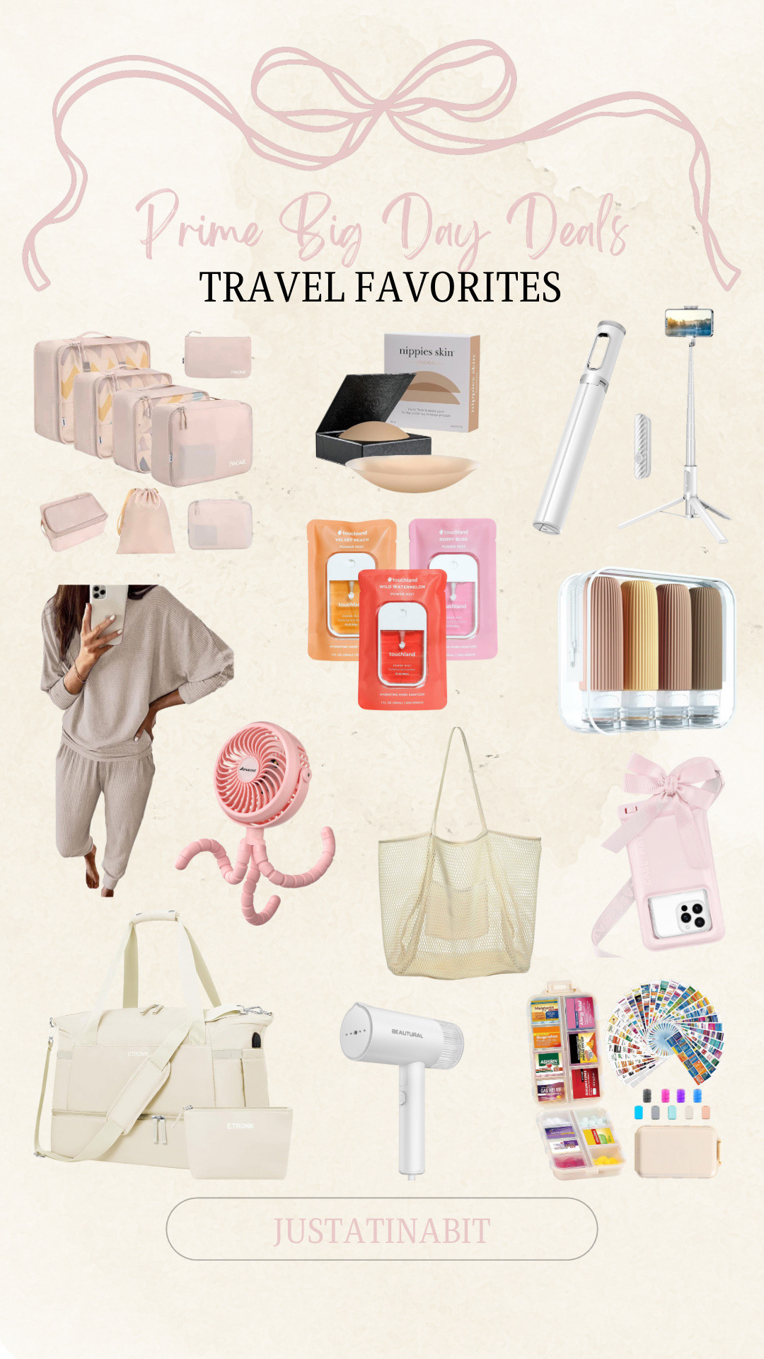 Amazon Prime Big Day Deals - TRAVEL FAVORITES! 

Tripod, packing cubes, stroller fan, hat clips, mesh tote bag, travel bottles, 2 piece set, nipple cover, duffel bag, travel pill organizer, hand sanitizer, water proof phone case

#LTKTravel #LTKHome #LTKSaleAlert