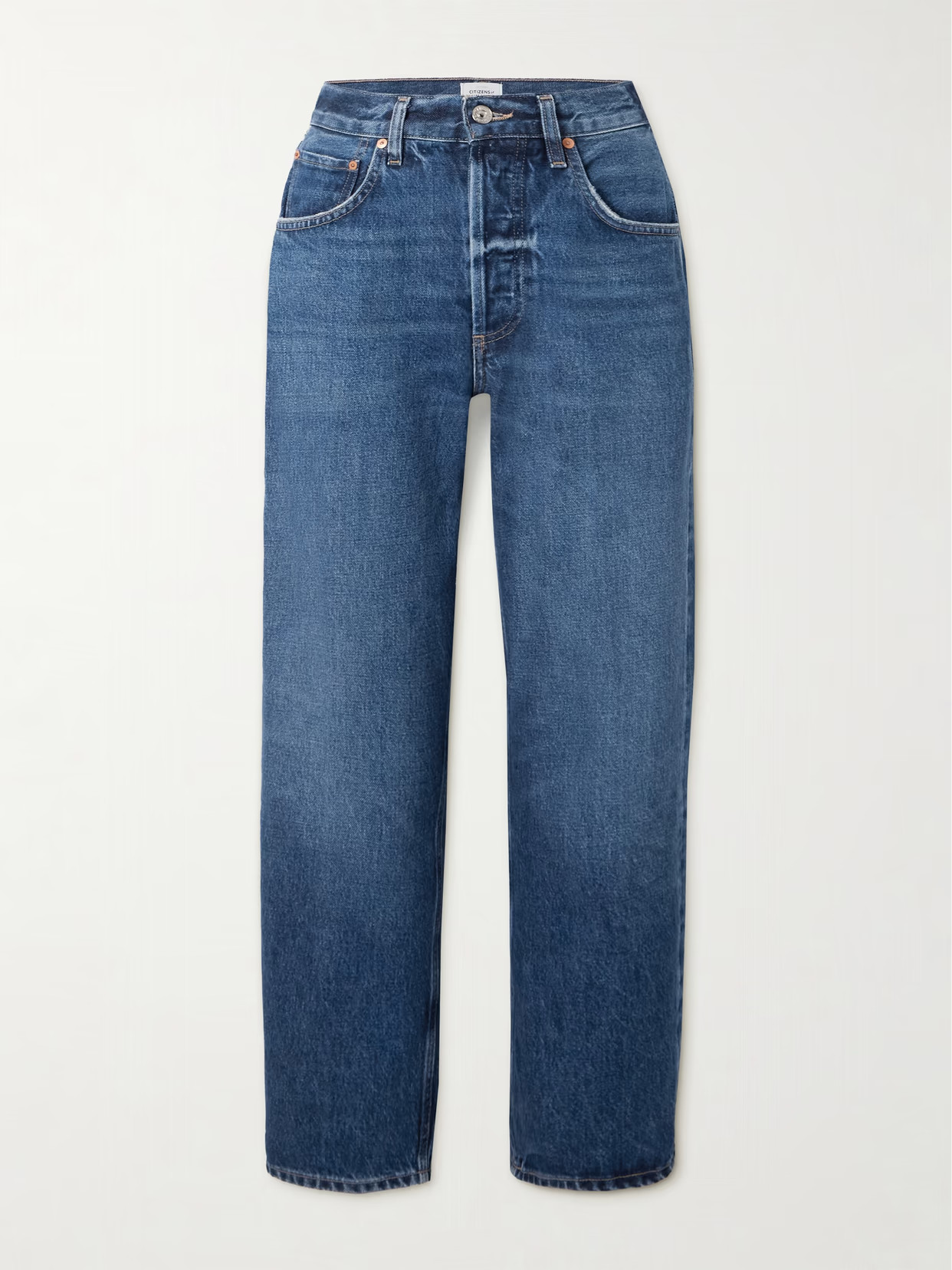 Citizens of Humanity - Dahlia Cropped Low-rise Boyfriend Jeans - Blue | NET-A-PORTER (US)